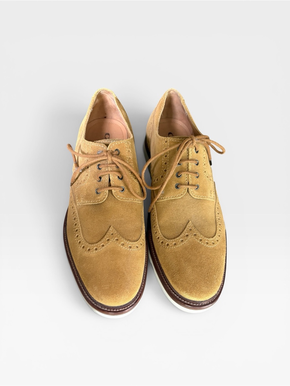 COACH | Men's 12 | Tan Suede | Bedford Wingtip Derby | Great Condition